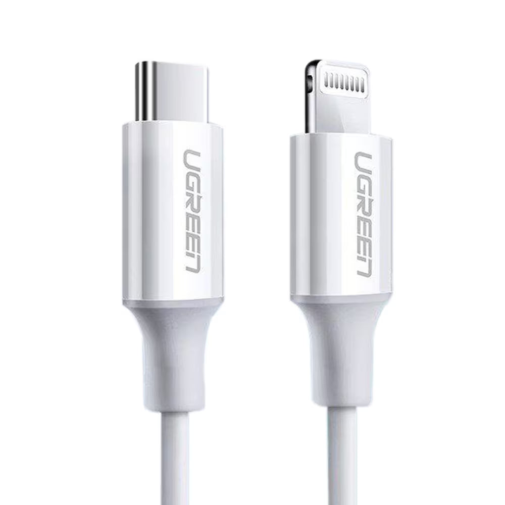 UGREEN CABLE BRAIDED DAN RUBBER C TO LIGHTNING 1M