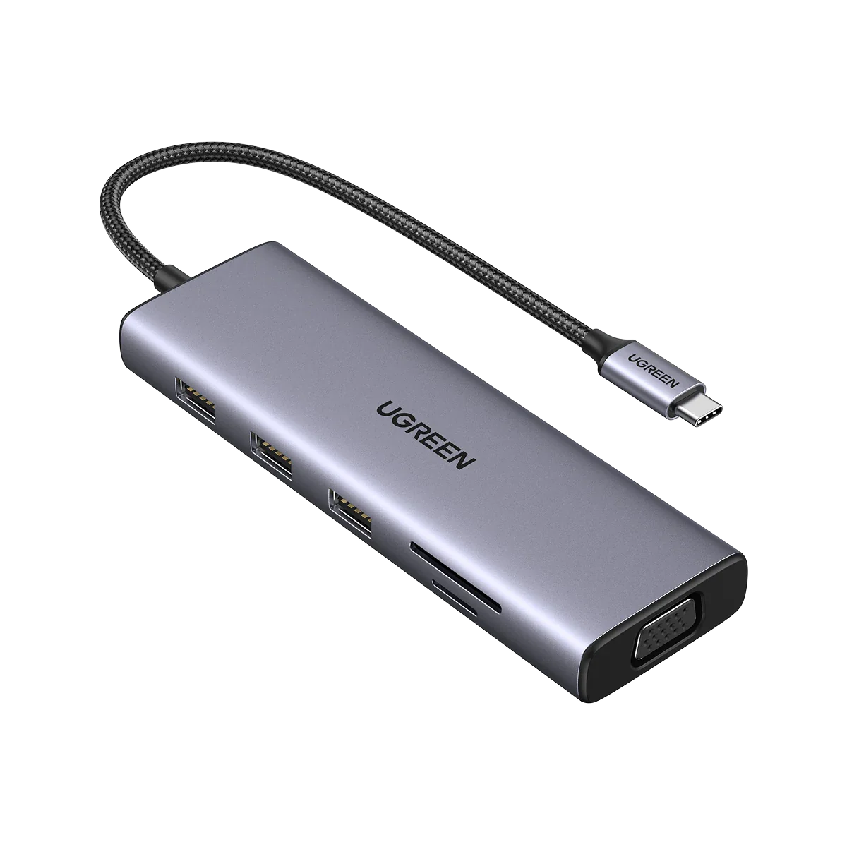 UGREEN USB HUB TYPE C 7IN1 10IN1 GRAY