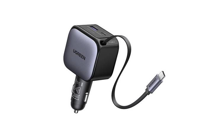 UGREEN RETRACTABLE CAR CHARGER 90W
