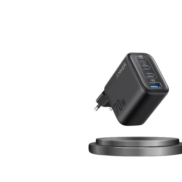 Anker Nano 70W Gan Double-Gan Portable Charger Fordable Fast Charging 3 ports