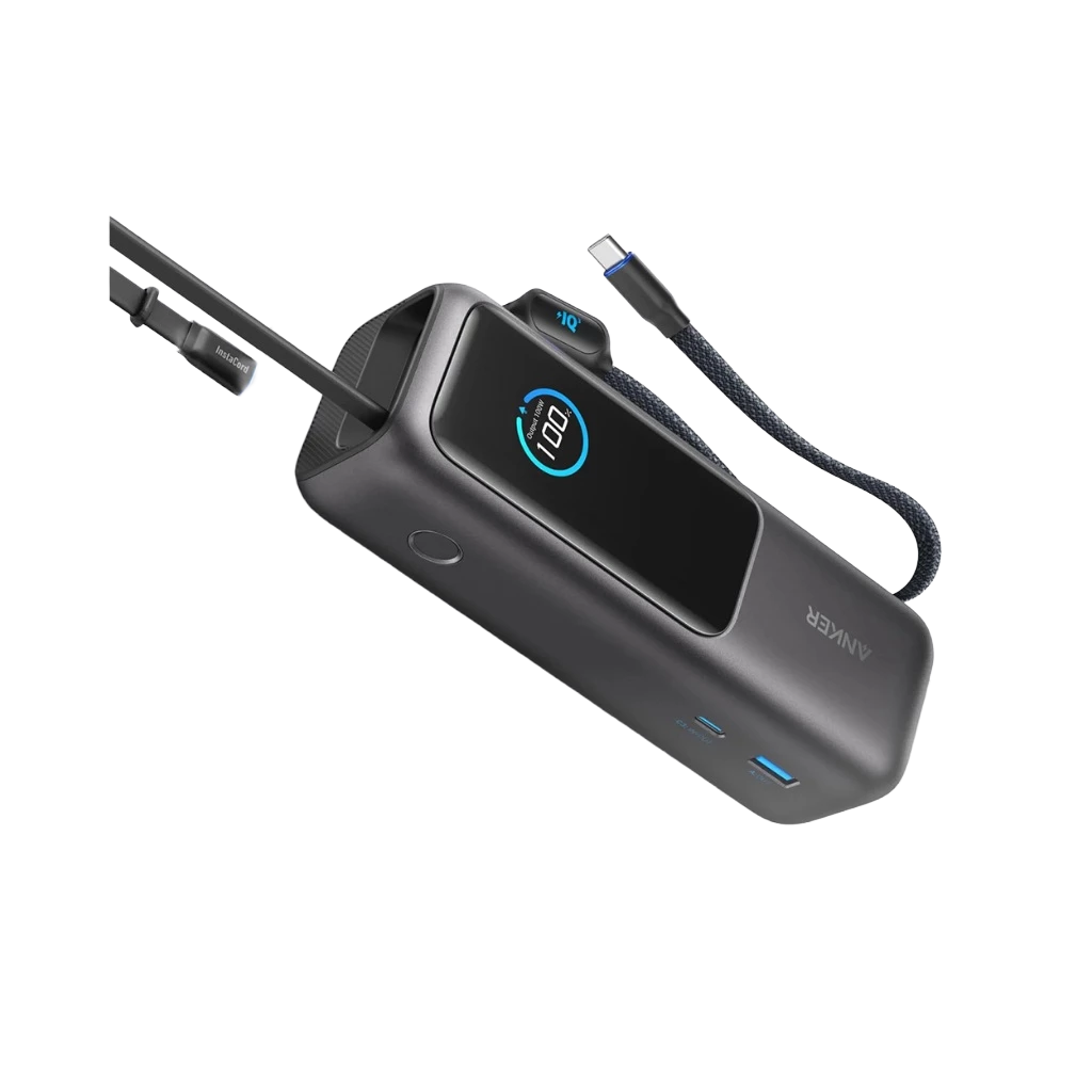 Anker Power Bank Smart Digital Display Touch 25.000mAh Triple 100W USB-C ports 165W GaN Fast Charging