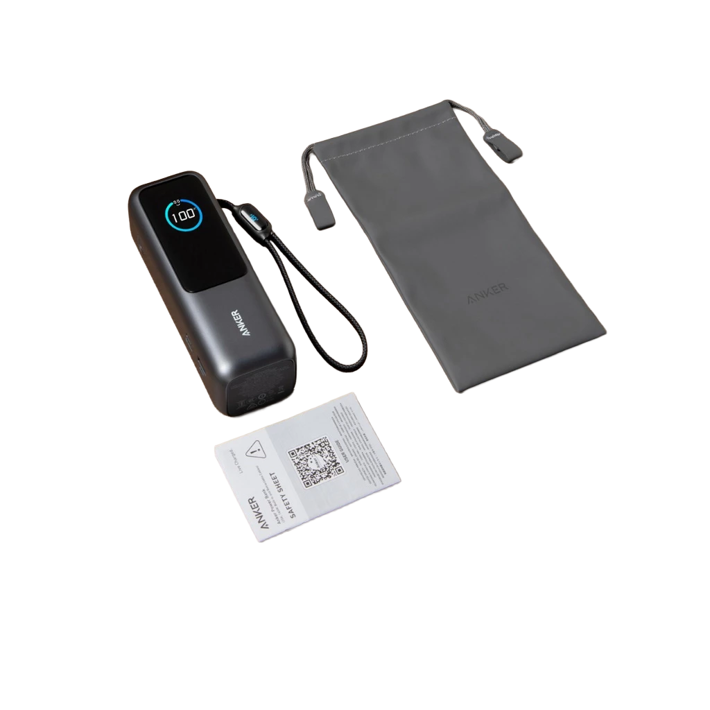 Anker Power Bank Smart Digital Display Touch 25.000mAh Triple 100W USB-C ports 165W GaN Fast Charging