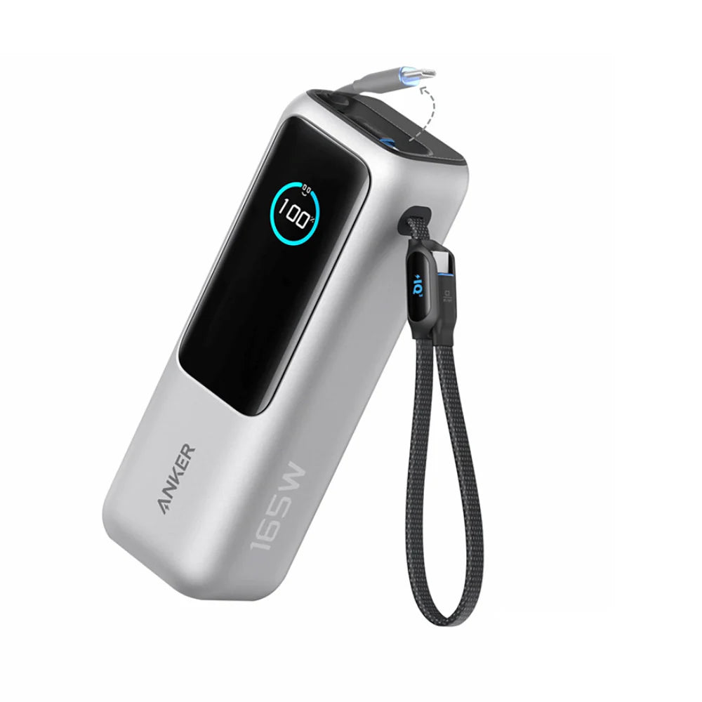 Anker Power Bank Smart Digital Display Touch 25.000mAh Triple 100W USB-C ports 165W GaN Fast Charging