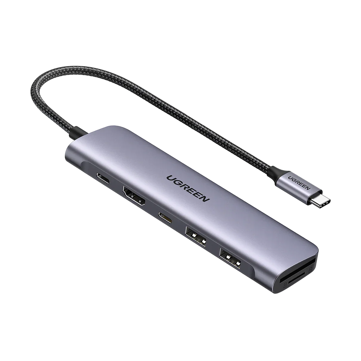 UGREEN USB HUB TYPE C 7IN1 10IN1 GRAY