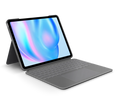 Logitech Combo Touch iPad Air (M2, M3 & M4) Generasi ke-5 - Abu-abu
