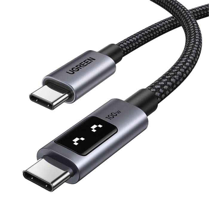 UGREEN CABLE BRAIDED UNO C TO C BLACK